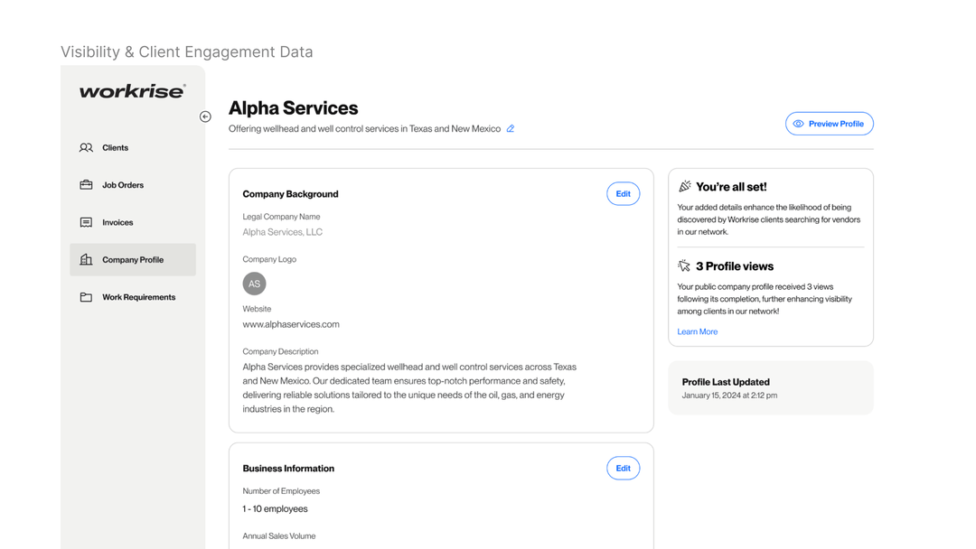 Mid-fi wireframe — visibility